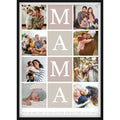 Personalisiertes Mama Foto-Collage Poster – Individuelles Geschenk mit 8 Fotos & emotionalem Spruch zum Muttertag, Geburtstag oder als Überraschung