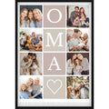 Personalisiertes Oma Foto-Collage Poster – Individuelles Geschenk mit 8 Fotos & emotionalem Spruch zum Geburtstag, Muttertag oder als Überraschung