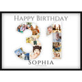 Fotocollage 31. Geburtstag – Personalisiertes Poster mit Fotos & Name | Geschenk zum 31 Geburtstag