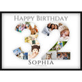 Fotocollage 32. Geburtstag – Personalisiertes Poster mit Fotos & Name | Geschenk zum 32 Geburtstag