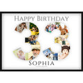 Fotocollage 33. Geburtstag – Personalisiertes Poster mit Fotos & Name | Geschenk zum 33 Geburtstag