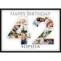 Fotocollage 42. Geburtstag – Personalisiertes Poster mit Fotos & Name | Geschenk zum 42 Geburtstag