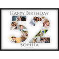Fotocollage 52. Geburtstag – Personalisiertes Poster mit Fotos & Name | Geschenk zum 52 Geburtstag