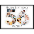 Fotocollage 56. Geburtstag – Personalisiertes Poster mit Fotos & Name | Geschenk zum 56 Geburtstag