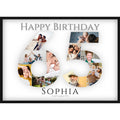 Fotocollage 65. Geburtstag – Personalisiertes Poster mit Fotos & Name | Geschenk zum 65 Geburtstag