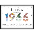 Geldgeschenk zum 60. Geburtstag 1966 – Personalisiertes Poster mit Jahreszahl & Name