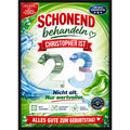 Personalisiertes Geldgeschenk zum 23. Geburtstag im Waschmittel-Design mit Wunschname und ausgestanzter Zahl